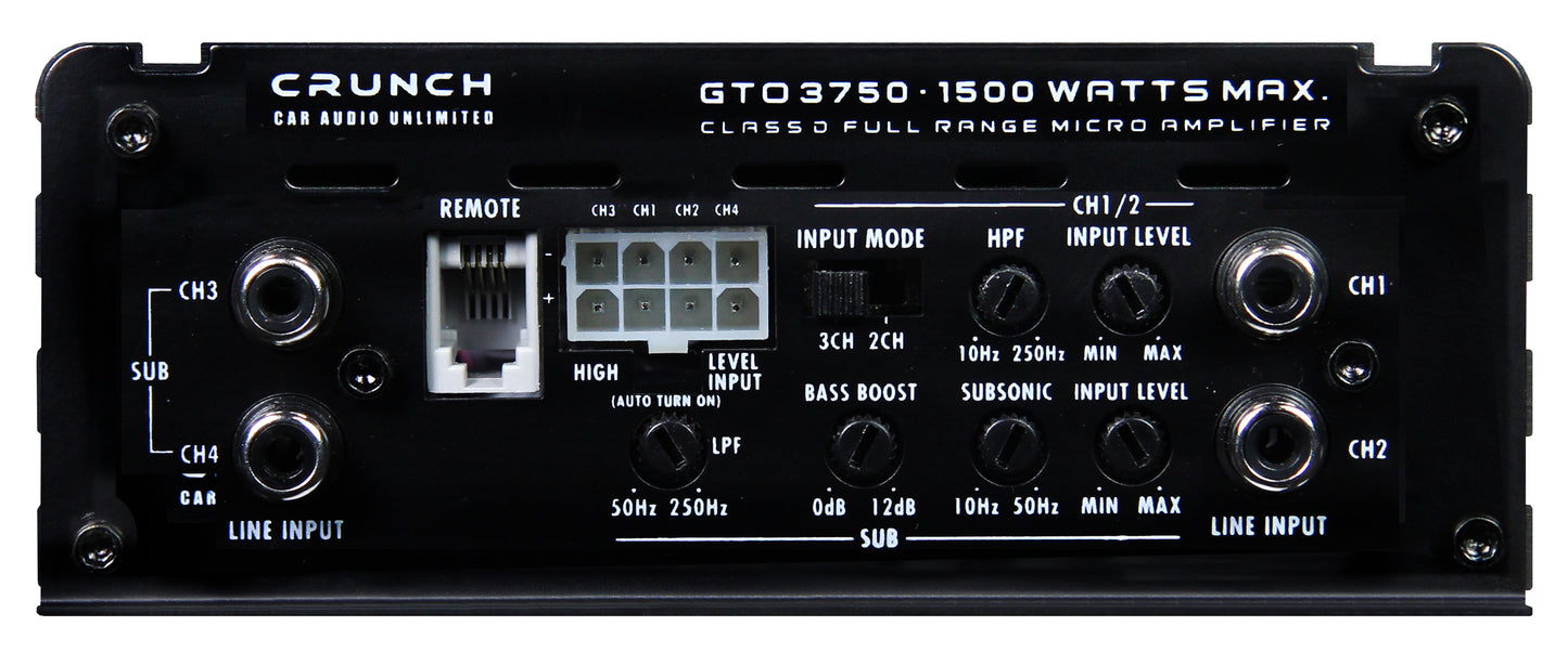 CRUNCH GTO Digital 3CH AMP GTO-3750