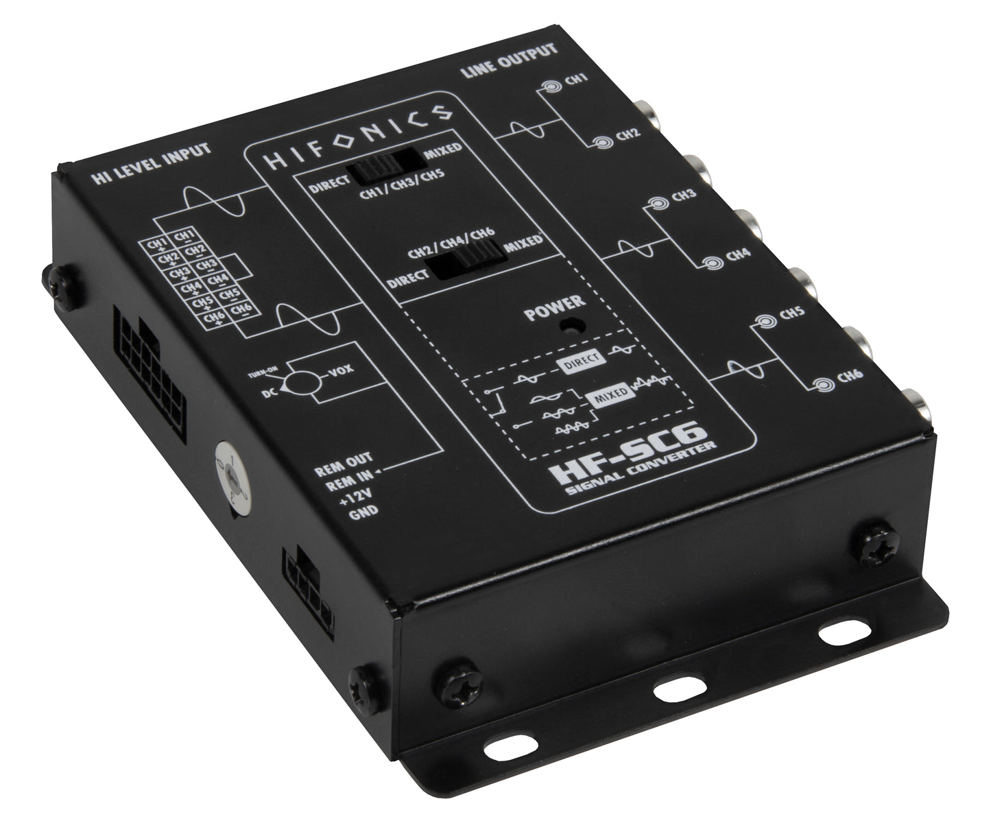 6CH High to Low Level Converter HF-SC6 (mit EPS)