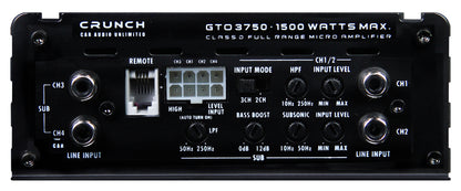 CRUNCH GTO Digital 3CH AMP GTO-3750